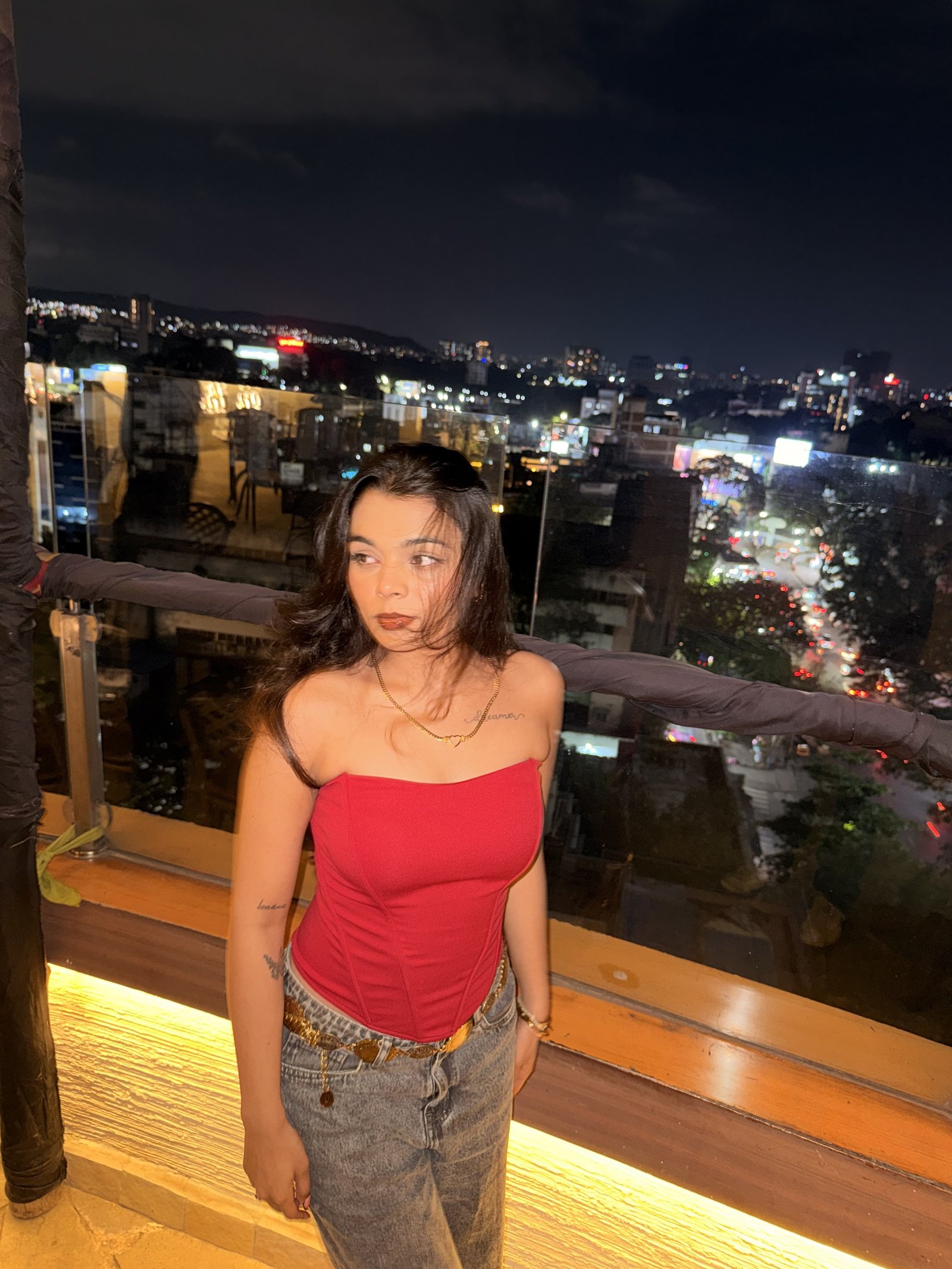 Riya Rakesh — rooftop cityscape shoot