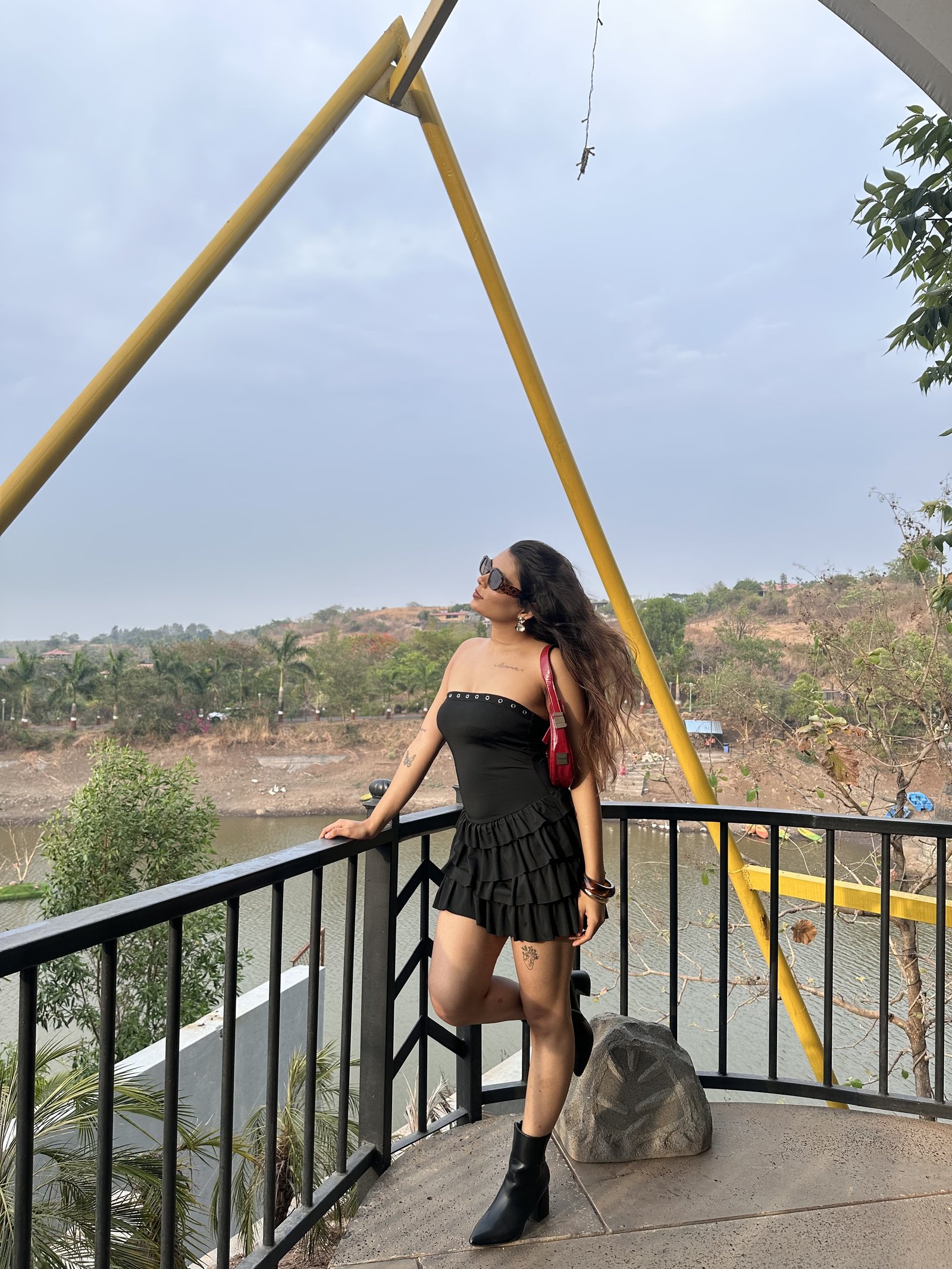 Riya Rakesh scenic lake view portrait